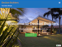 Tablet Screenshot of deckon.com.au